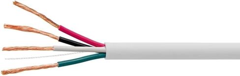 Monoprice Speaker Wire, CL3 Rated, 4-Conductor, 16AWG, 250ft, White in Saudi Arabia