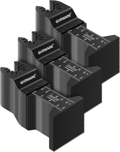 GORWARE 100PCS Oscillating Tool Blades Wood Plastic Universal Oscillating Saw Blades, 1-3/4" Quick Release Multitool Blades Compatible with Milwaukee, Dewalt, Makita, Rockwell, Ryobi, Craftsman in Saudi Arabia