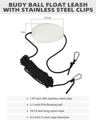 BLUEWING 32", 42", 53" Drift Sock Sea Anchors with Buoy Ball Float Leash 840D Nylon Parachute Drift Anchor Fishing Drogue for Marine Boat/Jet Ski/Sail Boat in Saudi Arabia