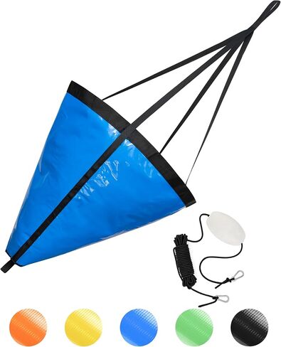 BLUEWING 32", 42", 53" Drift Sock Sea Anchors with Buoy Ball Float Leash 840D Nylon Parachute Drift Anchor Fishing Drogue for Marine Boat/Jet Ski/Sail Boat in Saudi Arabia