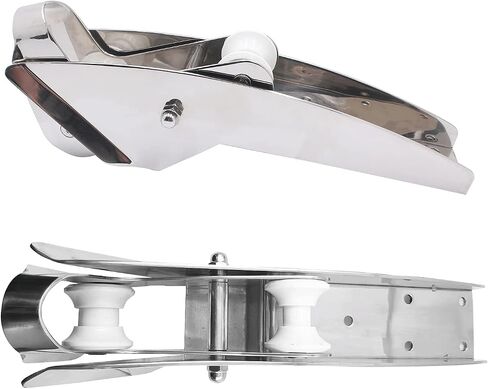 SHENGHUISS 316 Stainless Steel Hinged Self Launching Bow Anchor Roller with pivoting Dual-Roller Anchor Pivoting Head Bow Rollers for Boats in Saudi Arabia