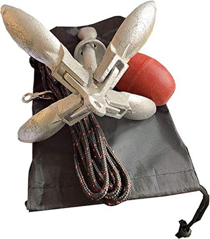 ISURE MARINE Kayak Anchor Accessories Kits 1.5kg/3.5 lbs Portable Buoy Kit Canoe Raft Boat Sailboat Fishing with Rope Complete in Saudi Arabia