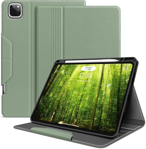 HOLIMET iPad Pro 11 inch Case 2022 4th/3rd/2nd/1st Generation Case 2021/2020/2018 with Pencil Holder PU Leather Protective Case Cover with Pocket Strap Soft TPU Back Shockproof for iPad Pro 11 in Saudi Arabia