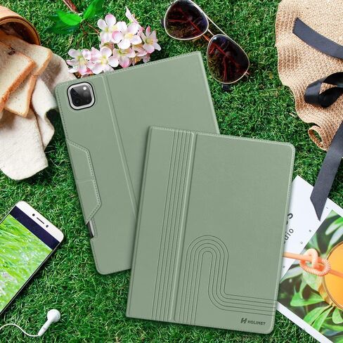HOLIMET iPad Pro 11 inch Case 2022 4th/3rd/2nd/1st Generation Case 2021/2020/2018 with Pencil Holder PU Leather Protective Case Cover with Pocket Strap Soft TPU Back Shockproof for iPad Pro 11 in Saudi Arabia