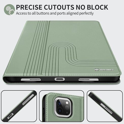 HOLIMET iPad Pro 11 inch Case 2022 4th/3rd/2nd/1st Generation Case 2021/2020/2018 with Pencil Holder PU Leather Protective Case Cover with Pocket Strap Soft TPU Back Shockproof for iPad Pro 11 in Saudi Arabia