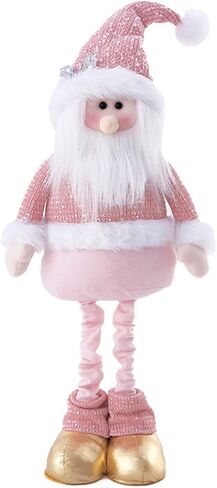 BALONAR 15Inch Large Size Christmas Plush Gingerbread Man Boy Girl Figures with Chef Hat Bowknot Christmas Ornament Home Decorations Doll Soft Door Window Table Tree Holiday Xmas Season Decor in Saudi Arabia