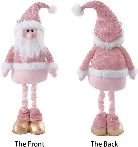 BALONAR 15Inch Large Size Christmas Plush Gingerbread Man Boy Girl Figures with Chef Hat Bowknot Christmas Ornament Home Decorations Doll Soft Door Window Table Tree Holiday Xmas Season Decor in Saudi Arabia