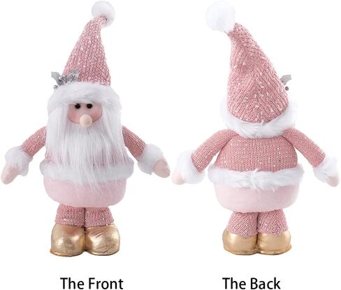 BALONAR 15Inch Large Size Christmas Plush Gingerbread Man Boy Girl Figures with Chef Hat Bowknot Christmas Ornament Home Decorations Doll Soft Door Window Table Tree Holiday Xmas Season Decor in Saudi Arabia