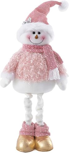 BALONAR 15Inch Large Size Christmas Plush Gingerbread Man Boy Girl Figures with Chef Hat Bowknot Christmas Ornament Home Decorations Doll Soft Door Window Table Tree Holiday Xmas Season Decor in Saudi Arabia