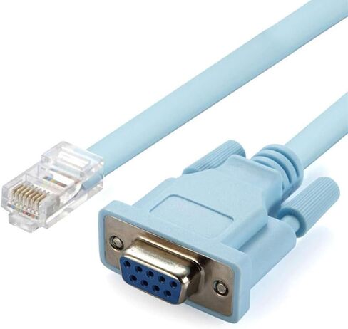 DB9 إلى RJ45 لوحدة تحكم Cisco، RJ45 ذكر إيثرنت إلى DB9 أنثى تسلسلي RS232 COM منفذ تسلسلي كابل محول الشبكة لجهاز التوجيه Cisco Router 600 و800 و1600 و1700 in Saudi Arabia