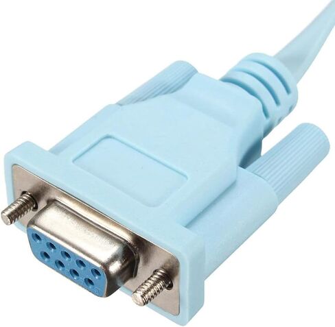 DB9 إلى RJ45 لوحدة تحكم Cisco، RJ45 ذكر إيثرنت إلى DB9 أنثى تسلسلي RS232 COM منفذ تسلسلي كابل محول الشبكة لجهاز التوجيه Cisco Router 600 و800 و1600 و1700 in Saudi Arabia