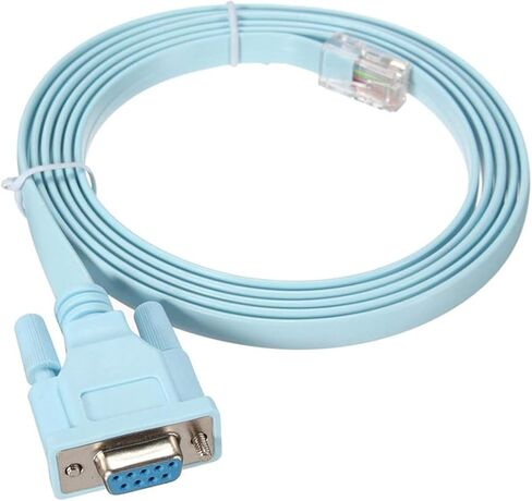 DB9 إلى RJ45 لوحدة تحكم Cisco، RJ45 ذكر إيثرنت إلى DB9 أنثى تسلسلي RS232 COM منفذ تسلسلي كابل محول الشبكة لجهاز التوجيه Cisco Router 600 و800 و1600 و1700 in Saudi Arabia