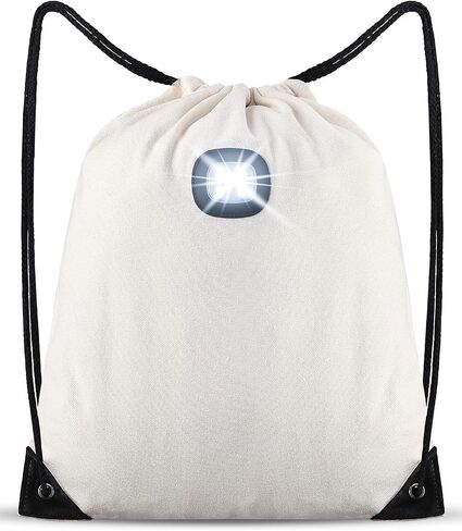 Drawstring Backpack with Light,Bike Motorcycle Riding Backpack for Men and Women,String Bag Hiking Daypack in Saudi Arabia
