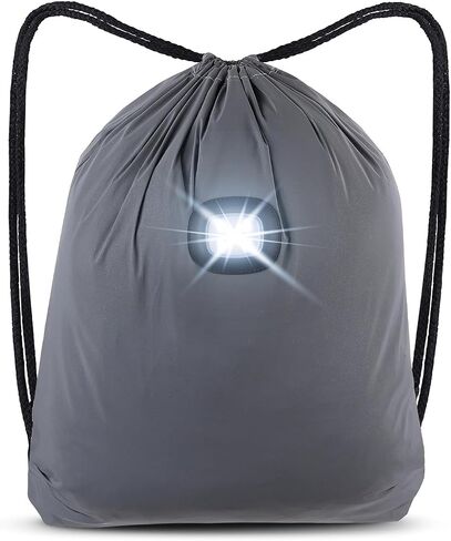 Drawstring Backpack with Light,Bike Motorcycle Riding Backpack for Men and Women,String Bag Hiking Daypack in Saudi Arabia