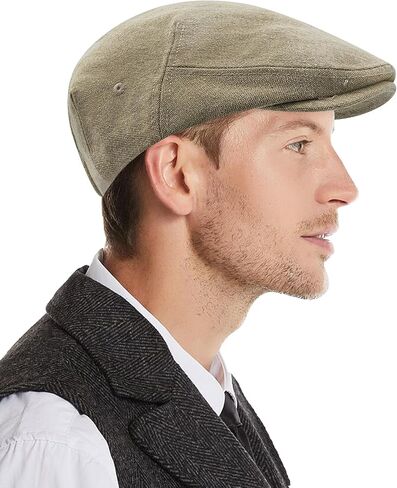 Beret Ivy Flat Breathable Boina Caps Cotton Flat Ivy Gatsbay Hat Cotton Twill Newsboy Cap Driving Caps Forward Cap in Saudi Arabia
