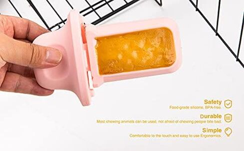Dog Training Toys/Aids, Dog Peanut Butter Toy for Crate Training, Fixed On The Crate to Reduce Anxiety, Dog Therapy Dispenser, Dog Crate Toy (Pink) in Saudi Arabia