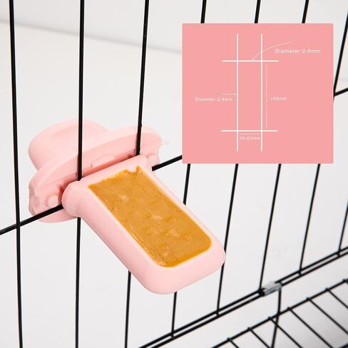 Dog Training Toys/Aids, Dog Peanut Butter Toy for Crate Training, Fixed On The Crate to Reduce Anxiety, Dog Therapy Dispenser, Dog Crate Toy (Pink) in Saudi Arabia