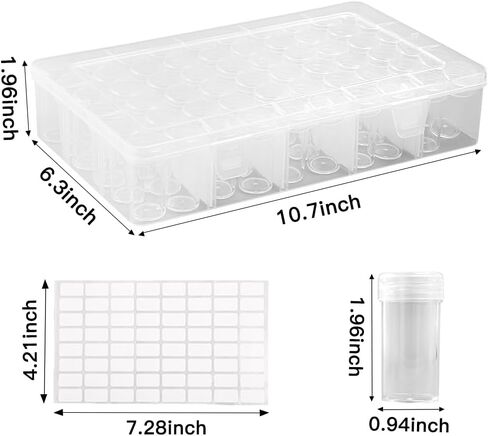 Sewing Box Organizer storage Plastic Tool Box with Handle，Three-layer Foldable Storage Box with Lid，Sewing Storage Organizer Box， Craft Organizers Craft Organizers and Storage Box for Sewing Supplies in Saudi Arabia