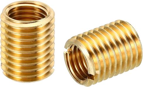 PATIKIL Brass Threaded Repair Insert Nut, 2 Pcs M20x2.5 Male to M16x2 Female Thread Sleeve Inserts Reducing Nut Adapter Reducer Screw Sleeves 25mm in Saudi Arabia