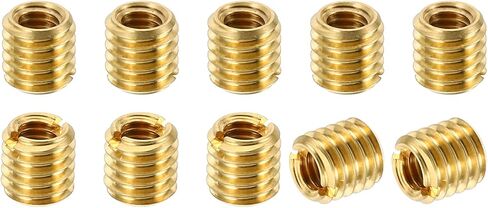 PATIKIL Brass Threaded Repair Insert Nut, 2 Pcs M20x2.5 Male to M16x2 Female Thread Sleeve Inserts Reducing Nut Adapter Reducer Screw Sleeves 25mm in Saudi Arabia