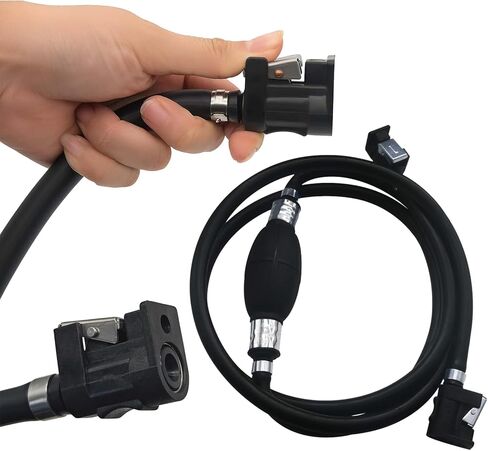 Outboard 5/16" 10 Ft Fuel tank Line Hoe with Primer Bulb Tank Quick Female Connector Kit for RVs, Marine Outboard Boat Motor compatible with Yamaha Marine Johnson Mercury Outboard in Kuwait