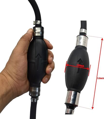 Outboard 5/16" 10 Ft Fuel tank Line Hoe with Primer Bulb Tank Quick Female Connector Kit for RVs, Marine Outboard Boat Motor compatible with Yamaha Marine Johnson Mercury Outboard in Kuwait