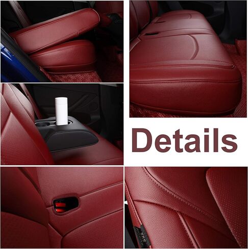 INCH EMPIRE 2 Front Seat Cover Custom Fit for Tesla Model 3 Model Y Synthetic Linen Car Seat Protector Cushion for Model 3 2017 2018 2019 2020 2021 2022 All Season (2 Front Beige Fabric) in Kuwait