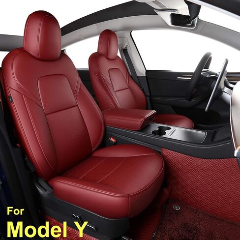 INCH EMPIRE 2 Front Seat Cover Custom Fit for Tesla Model 3 Model Y Synthetic Linen Car Seat Protector Cushion for Model 3 2017 2018 2019 2020 2021 2022 All Season (2 Front Beige Fabric) in Kuwait