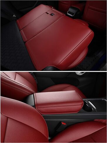 INCH EMPIRE 2 Front Seat Cover Custom Fit for Tesla Model 3 Model Y Synthetic Linen Car Seat Protector Cushion for Model 3 2017 2018 2019 2020 2021 2022 All Season (2 Front Beige Fabric) in Kuwait