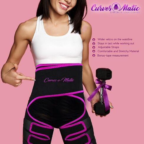 Waist and Thigh Trainer for women- 3 in 1 Waist and Thigh Trimmer with Butt Lifter- Waist Shaper- Sweat Band in Saudi Arabia