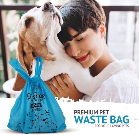 Bulldogology Biodegradable Dog Poop Bags - 120 Count, 8 Rolls, Unscented, Leakproof, Eco-Friendly in Saudi Arabia
