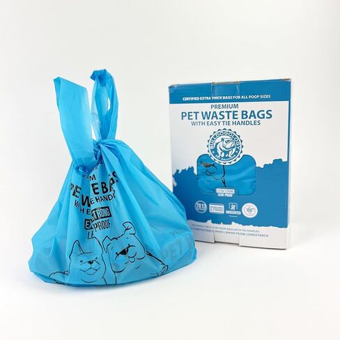 Bulldogology Biodegradable Dog Poop Bags - 120 Count, 8 Rolls, Unscented, Leakproof, Eco-Friendly in Saudi Arabia