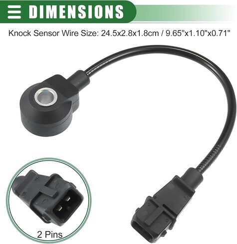 Motoforti Car Engine Ignition Knock Sensor, Detonation Sensor, for Hyundai Getz 2002-2005, Metal, 39250-02400, Black in Saudi Arabia