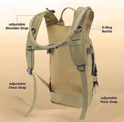 WILDKEN Hydration Pack Backpack with 3L Hydration Water Bladder Lightweight Hydration Backpack for Hiking, Running, Cycling, Climbing in Saudi Arabia