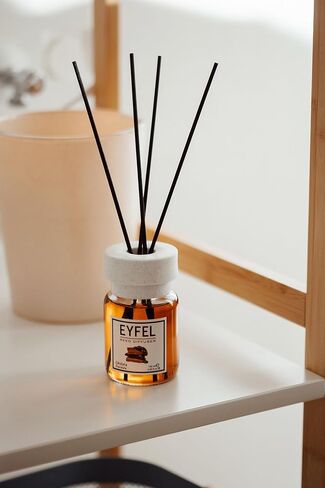 EYFEL Reed Diffusers for Home – Amber & Patchouli Reed Diffuser Set 4.05 fl oz Oil Diffuser Sticks, Bathroom Diffuser, Oil Reed Diffuser, Scented Sticks, Oil Diffuser Sticks in Saudi Arabia
