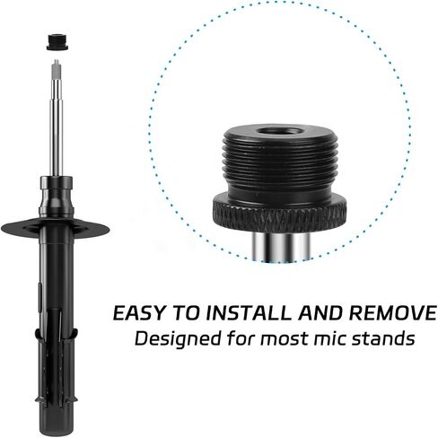 2 Pcs Microphone Stand Adapter Mic Stand Adapter Thread Adapter Microphone Adapter 1/4 Female to 5/8 Male Screw Thread Tripod Adapter for Camera Stand in Saudi Arabia
