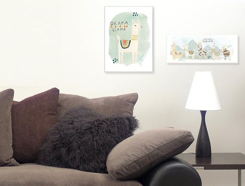 Stupell Industries Llama Squad, Design by June Erica Vess Art, 7x17, Wall Plaque in Saudi Arabia