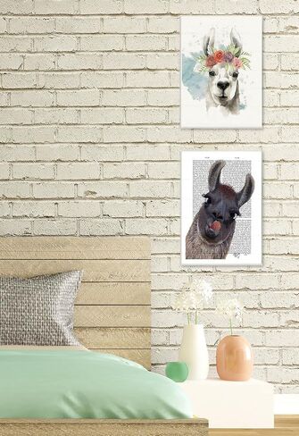 Stupell Industries Llama Squad, Design by June Erica Vess Art, 7x17, Wall Plaque in Saudi Arabia