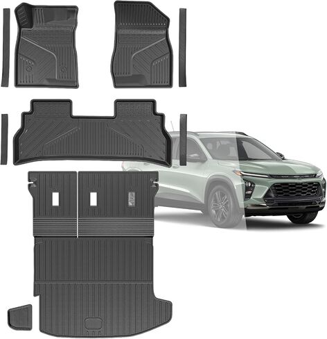 Cargo Liner for 2024 Chevy Trax Accessories, Floor Mats for Chevy Trax Car Accessories 2024 Including Door Sill Protector and Left Storage Mat in Saudi Arabia