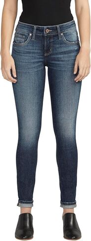 Silver Jeans Co. Women's Girlfriend Mid Rise Slim Leg Jeans in Saudi Arabia