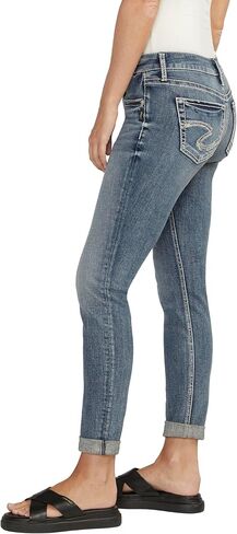 Silver Jeans Co. Women's Girlfriend Mid Rise Slim Leg Jeans in Saudi Arabia