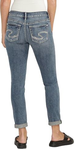 Silver Jeans Co. Women's Girlfriend Mid Rise Slim Leg Jeans in Saudi Arabia