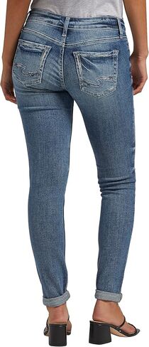 Silver Jeans Co. Women's Girlfriend Mid Rise Slim Leg Jeans in Saudi Arabia