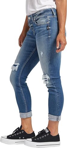 Silver Jeans Co. Women's Girlfriend Mid Rise Slim Leg Jeans in Saudi Arabia
