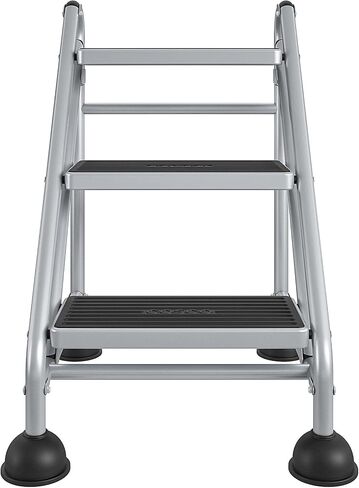 Cosco 3-Step Rolling Step Ladder, Grey in Saudi Arabia