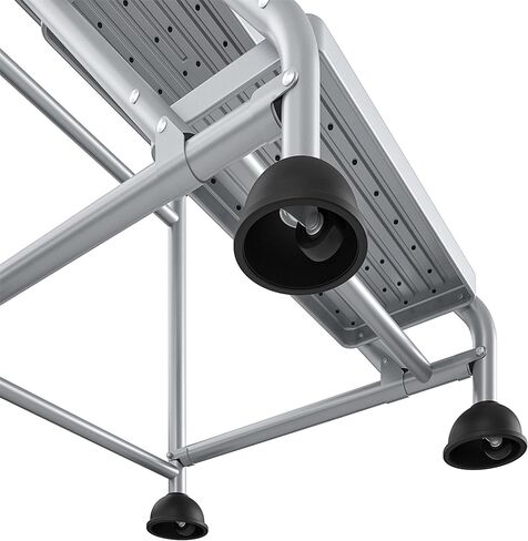 Cosco 3-Step Rolling Step Ladder, Grey in Saudi Arabia