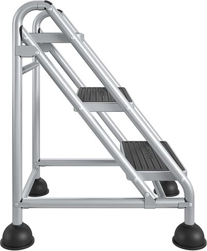 Cosco 3-Step Rolling Step Ladder, Grey in Saudi Arabia