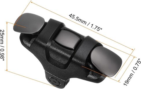 MECCANIXITY Gaming Trigger Mobile Game Controller 3rd Double Side Fire Keys Shooter حساسة باللون الأسود للهاتف الخليوي 4.7-6.5 بوصة in Saudi Arabia