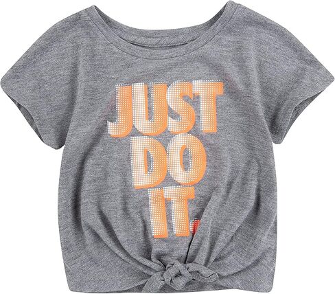 Nike Baby Girl's Front Tie Just Do It Graphic T-Shirt (Toddler) in Saudi Arabia