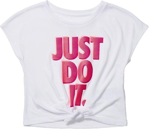 Nike Baby Girl's Front Tie Just Do It Graphic T-Shirt (Toddler) in Saudi Arabia